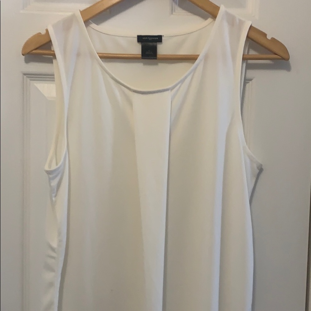 Ann Taylor pleated front blouse